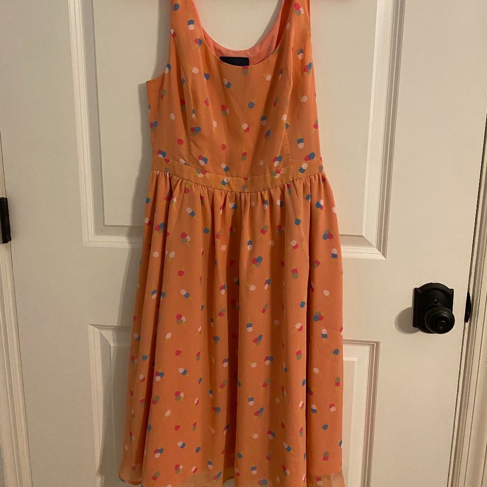Modcloth M Ice Cream Dress Peach